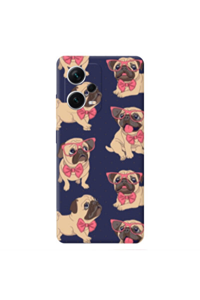 Other Xiaomi Poco X5 Dog Spectacled Dark blue Colored Silicone TPU Θήκη