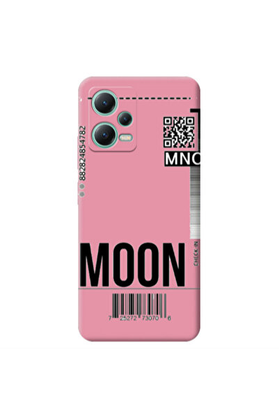 Other Xiaomi Redmi Note 12 Pro 5G A ticket to the moon Pink Colored Silicone ...
