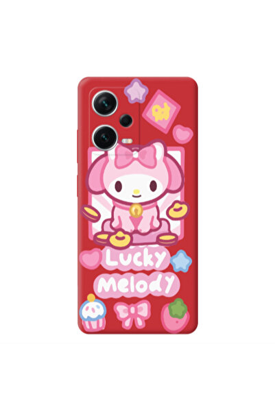 Other Xiaomi Poco X5 Lucky Melody Red Colored Silicone TPU Θήκη