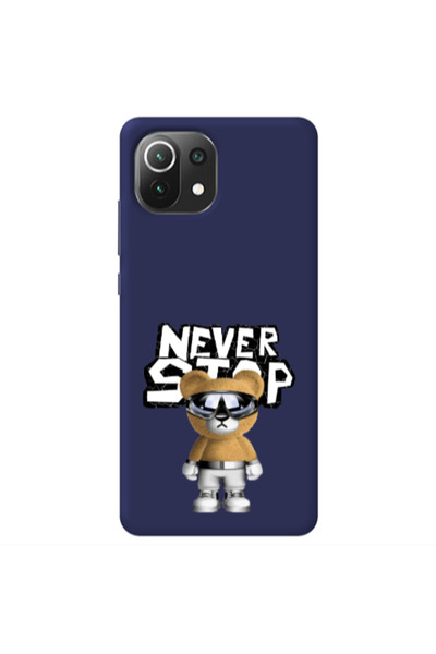 Other Xiaomi Mi 11 Lite Never stop Dark blue Colored Silicone TPU Θήκη