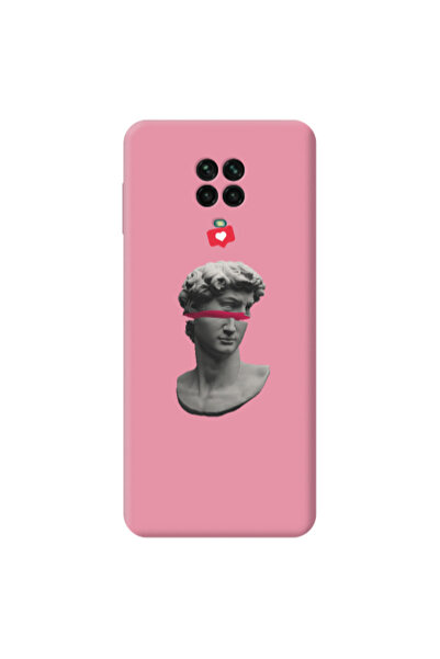 Other Xiaomi Redmi Note 9 Pro Half statue Pink Colored Silicone TPU Θήκη