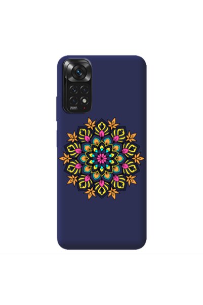 Other Xiaomi Redmi Note 11 4G Mandala D6 Dark blue Colored Silicone TPU Θήκη
