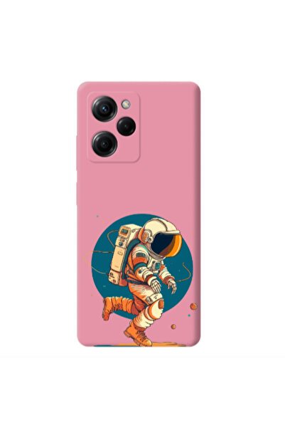 Other Xiaomi Poco X5 Pro Run Space Pink Colored Silicone TPU Θήκη