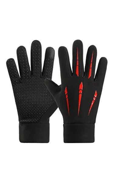 choice2 One Size Red Warm Gloves for Men Motorcycle Winter Windproof Gloves W...