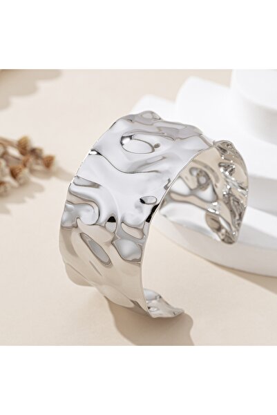 Choice Silver Plated A Fashionable Women's Open Bracelet in Bohemian Style wi...