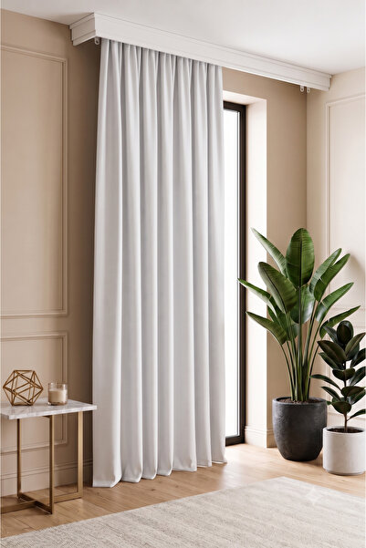 Miabella Home Blackout Background Curtain Light-Proof Blackout Sunshade Curta...