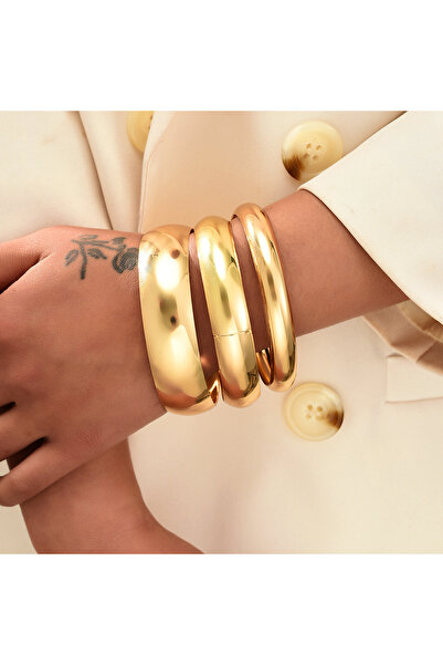 choice2 AYA6377901 Vintage Chunky Wheels Metal Cuff Bangles Bracelets Set for...