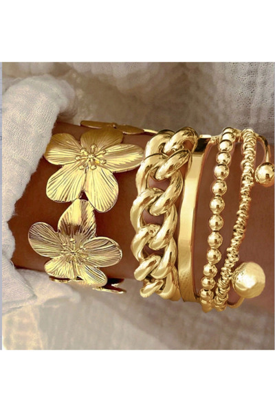 Choice5 AYA6Pcs Vintage Elegant Multi-Piece Stacking Bracelets Set Fashion Mi...