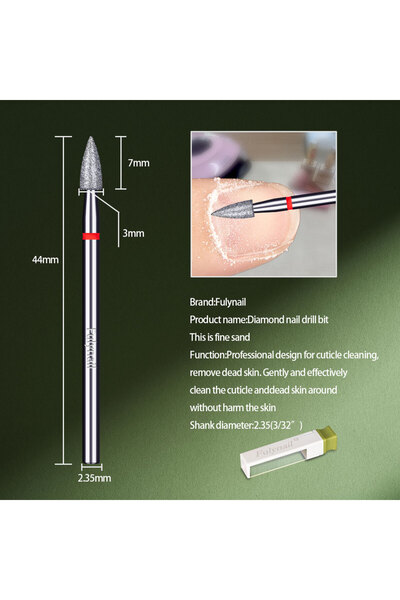 Choice21 08F 1Pcs High Quality Diamond Nail Drill Bit Electric Milling Cutter...