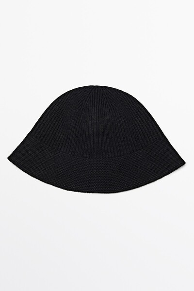 Massimo Dutti Yün karışımlı bucket şapka