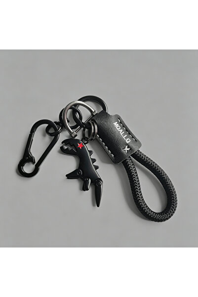 choice2 A Metal Dinosaur Keychain Suitable Hand Braided Lanyard for Car Motor...