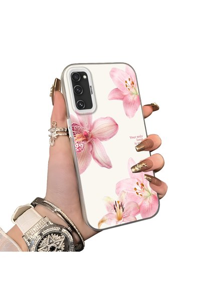 Hontinga Samsung Galaxy S20 Fe Compatible Silicone Edge Hard Back Case Couple...