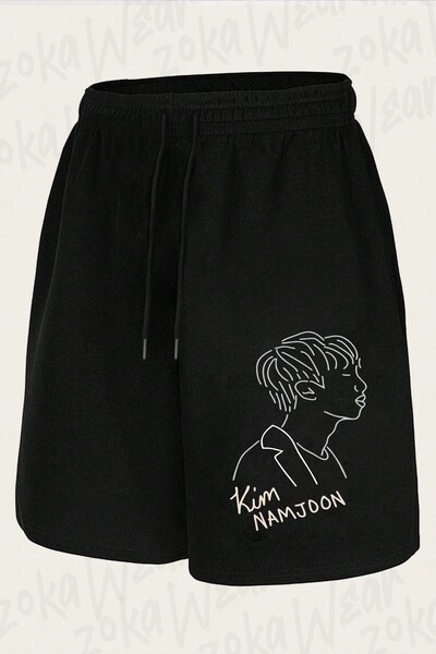 ZOKAWEAR Unisex Bts Rm Kim Nam Joon Design Printed Shorts