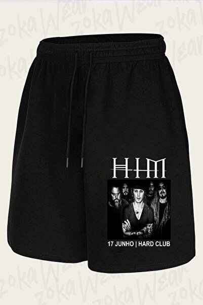 ZOKAWEAR Unisex Him Hard Club Design Printed Shorts