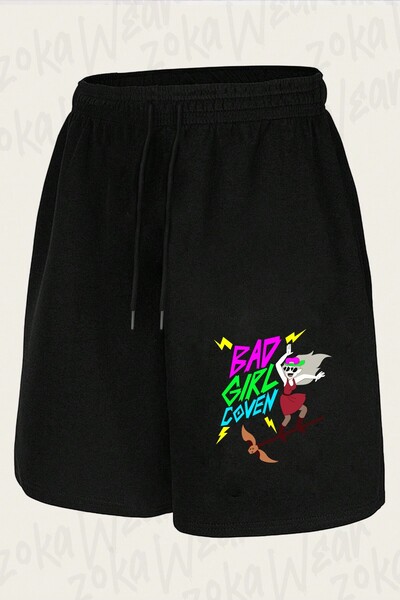 ZOKAWEAR Unisex Bad Girl Coven Design Printed Shorts