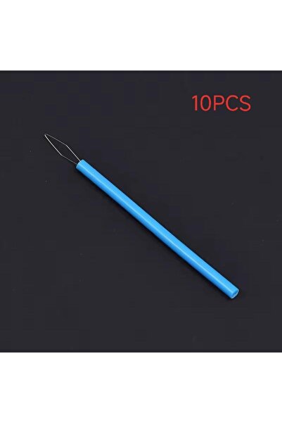 Choice5 Blue 10pcs 10Pcs Leader Beader Threading Needle Sewing Tools Cylindri...