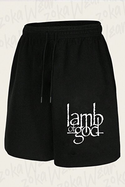 ZOKAWEAR Unisex Logo Lamb of God Design Printed Shorts