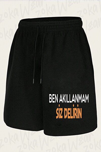 ZOKAWEAR Unisex I'M Not Crazy You'Re Crazy Design Printed Shorts