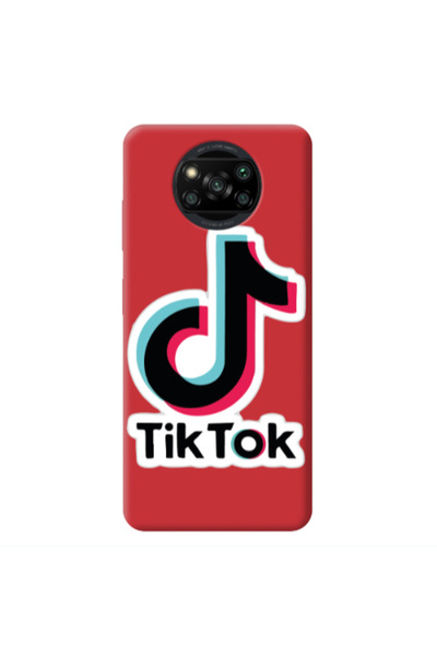 Other Xiaomi Poco X3 /X3 Pro Tik Tok Red Colored Silicone TPU Θήκη