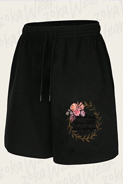 ZOKAWEAR Unisex Philippians 413 I Can Do It Design Printed Shorts