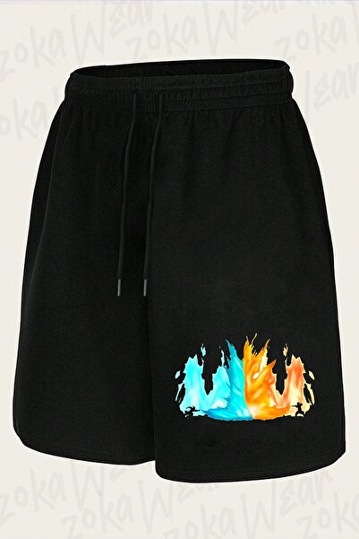 ZOKAWEAR Unisex Avatar Agni Kai Design Printed Shorts