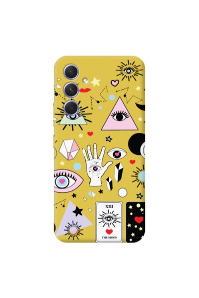 Other Samsung A26 Pyramid eyes Yellow Colored Silicone TPU Θήκη