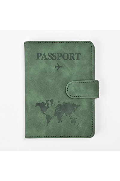 Choice9 green Travel Passport Cover Holder Case PU Leather Men Women Ticket W...