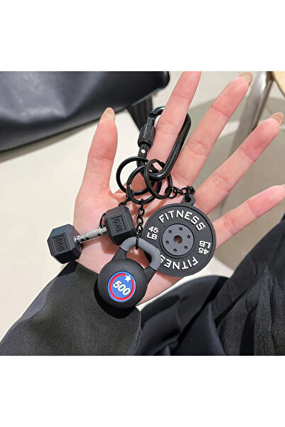 Choice7 blackSTYLE2 Detachable Barbell Plates Keychain Water Cups INS Simulat...