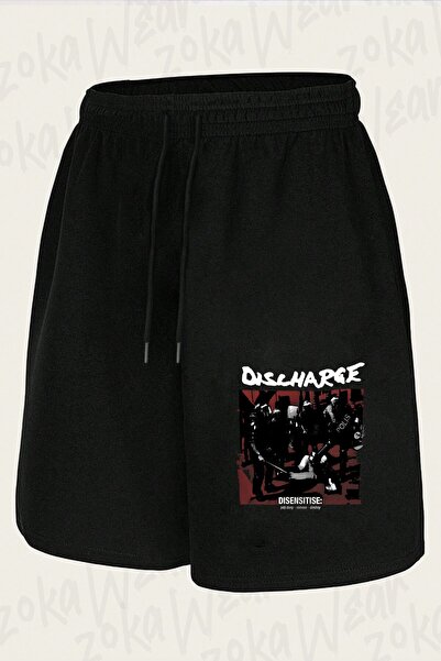 ZOKAWEAR Unisex Discharge Design Printed Shorts