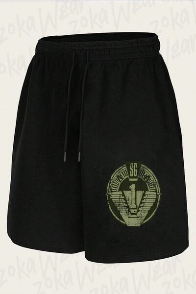 ZOKAWEAR Unisex σορτς με στάμπα Stargate Sgi Design