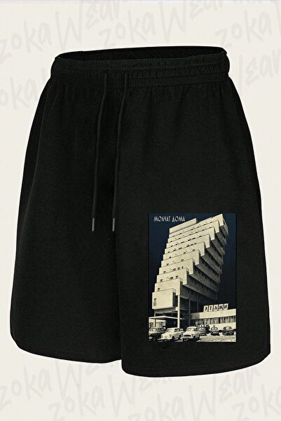 ZOKAWEAR Unisex Molchat Doma Etazhi Stairs Design Printed Shorts
