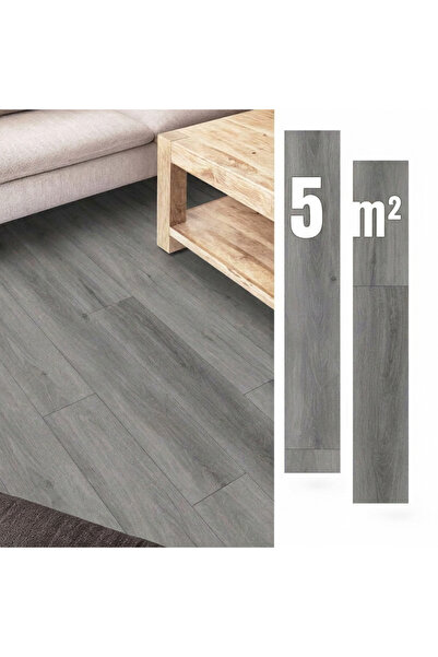OEM Dale Vinilice Autoadezive 5 m² GRI Scânduri PARCHET Impermeabile