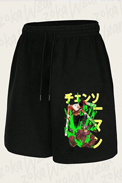ZOKAWEAR شورت مطبوع بتصميم خاص من Chainsaw Man Denji للجنسين v2