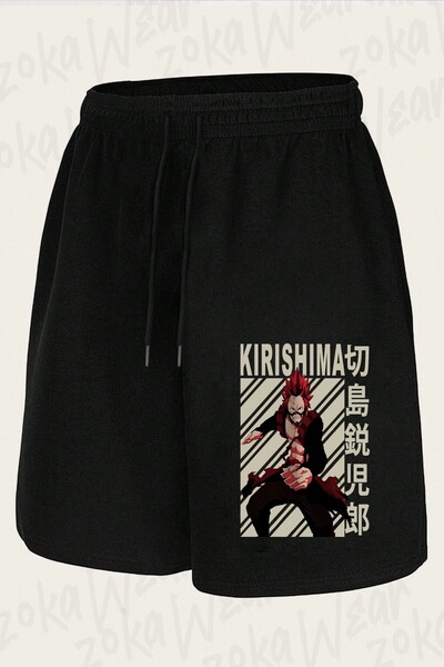 ZOKAWEAR شورت مطبوع بتصميم My Hero Academia Eijiro Kirishima2 للجنسين