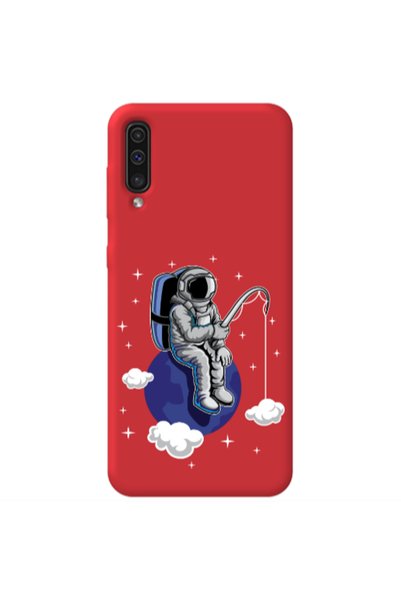 Other Samsung A70 Fishing space Red Colored Silicone TPU Θήκη