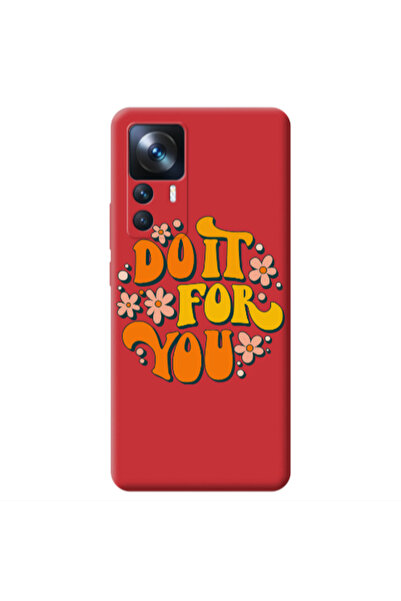 Other Xiaomi Mi 12T Do it For You Red Colored Silicone TPU Θήκη