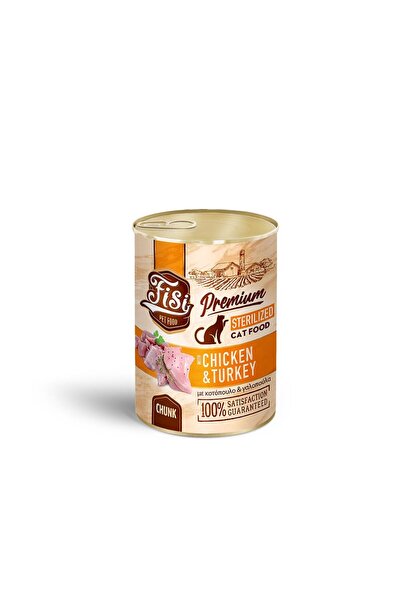 Fisi Γάτα Αποστειρωμένη Κοτόπουλο & Γαλοπούλα σε Σάλτσα 400γρ