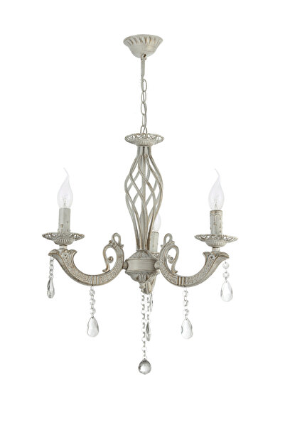 erstecup Candelabru Pandora Alb Vintage 3xE14 60W, erstecup, LUSTRA/PENDUL DULIE