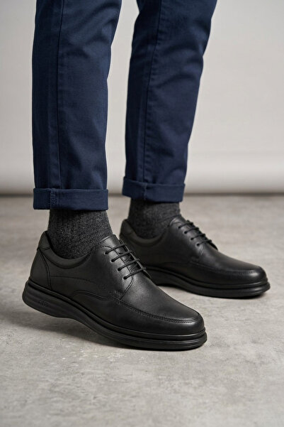 Walkenzo 42783-1 Genuine Leather Orthopedic Sole Casual Men's Shoes