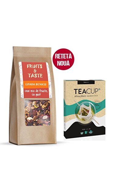 Pronat Pachet Ceai Bio Livada Bunicii + Set Infuzoare Teacup Finum (60 filtre...