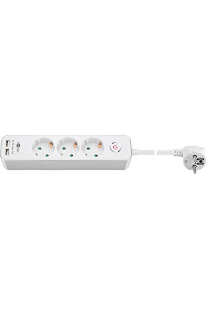 goobay Πολύπριζο 3 Θέσεων με 2 USB-A, Διακόπτη και Καλώδιο 1.5μ. Κωδικός: 41264
