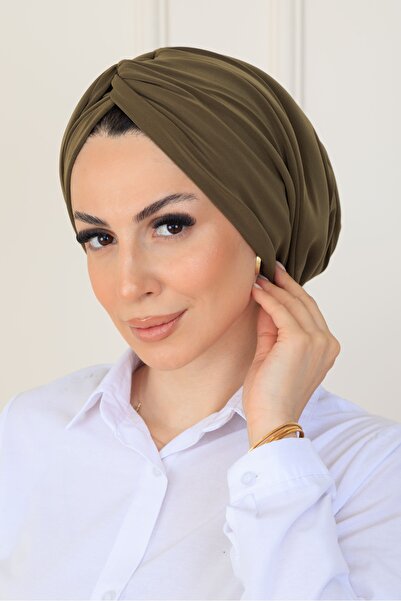 CROATE Premium Sandy Fabric Front Knotted Suede Look Padded Outer Bonnet