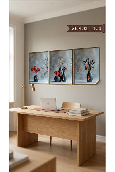 Akıllı Kağıt Static Cling Tablecloth - Poster Flower (Model- 106)