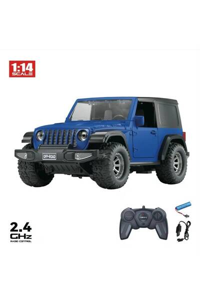 minik'o kids KABLOSUZ KUMANDALI KALİTELİ ŞARJLI JEEP MAVİ ARABA