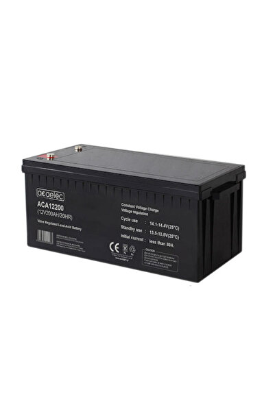 Aca Μπαταρία AGM VRLA 12V 200Ah/20h (Ακροδέκτης M8)-aca12200