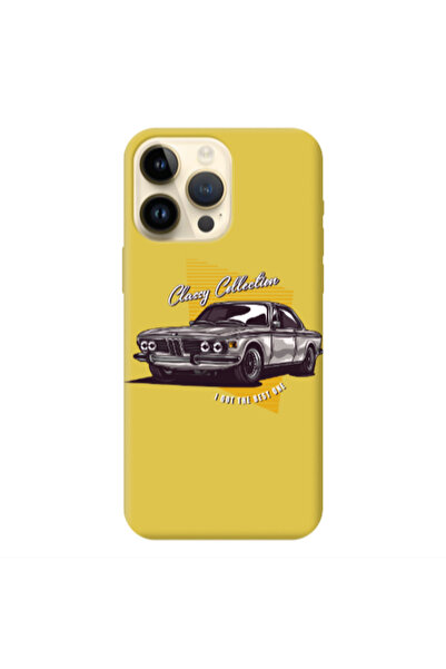 Other Apple iPhone 13 Pro Max Classy Collection Yellow Colored Silicone TPU Θήκη