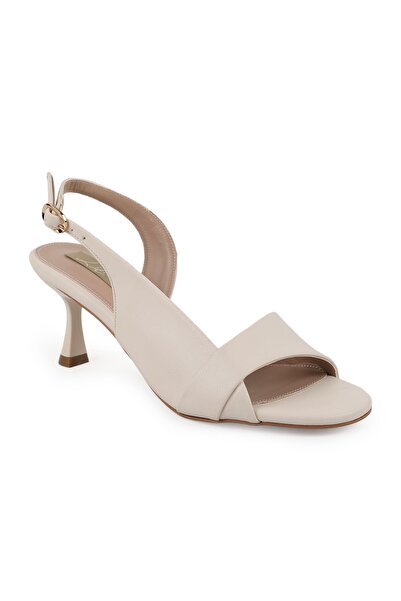 Libero Women's High Heels Open Toe Sling-Back Mid-Heeled Antique Leather L085...