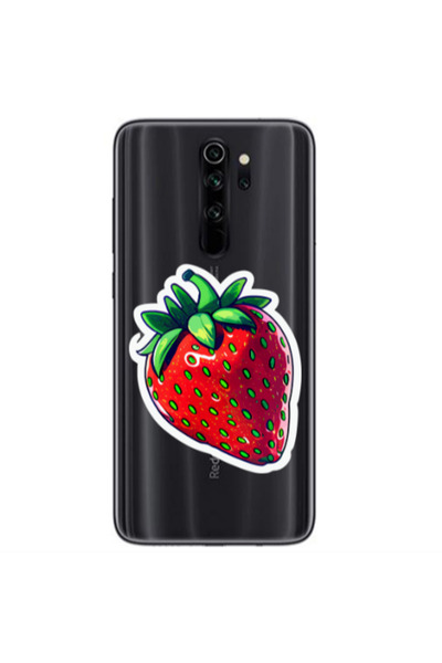 Other Xiaomi Redmi Note 8 Pro strawberry Transparent Silicone TPU Θήκη