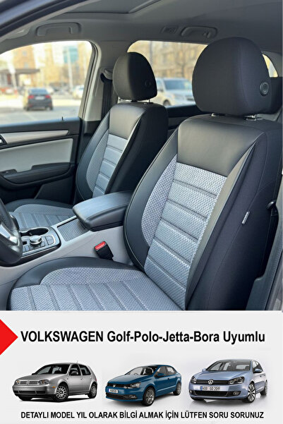 GM-DESIGN Speed Series Pique Fabric Car Seat Cover - (Volkswagen Bora-Golf-Je...