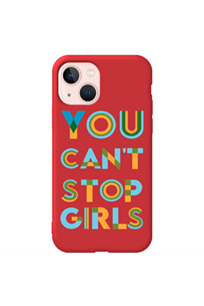 Other Apple iPhone 13 You Cant Stop Girls Red Colored Silicone TPU Θήκη